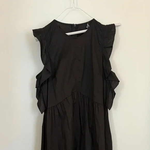 Magari Black Ruffle Dress - Picture 2 of 7